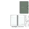 SENFORT AGENDA ANUAL (2025) SEOUL ESPIRAL TAPA PP CON GOMA 135X210 D/P VERDE