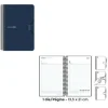 SENFORT AGENDA ANUAL (2025) SEOUL ESPIRAL TAPA PP CON GOMA 135X210 D/P AZUL