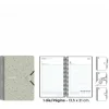 SENFORT AGENDA ANUAL (2025) SEOUL ESPIRAL TAPA PP CON GOMA 135X210 D/P GRIS