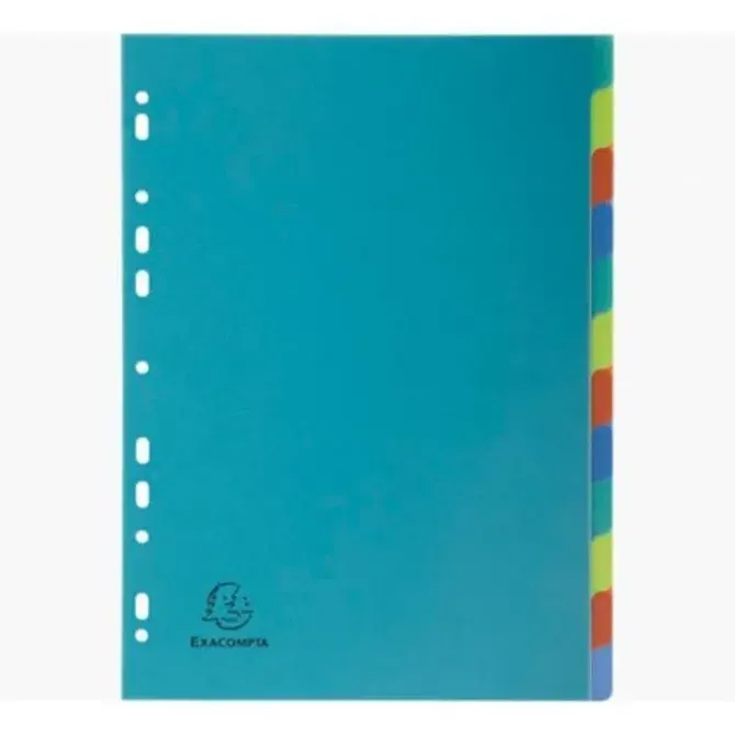 SEPARADORES EXACOM A4 PP 12 PESTAN~AS