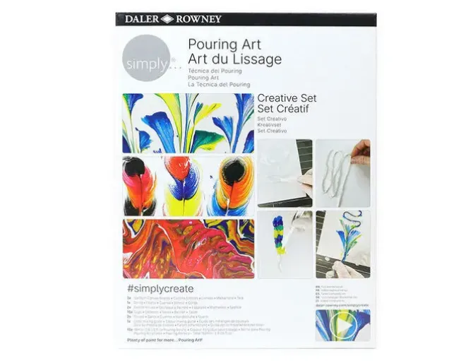 SET DE PINTURA DALER ROWNEY SIMPLY CREATIVO POURING