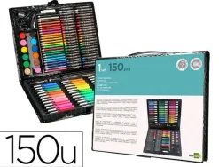 SET DE PINTURA LIDERPAPEL PLASTICO 150 PIEZAS 36X31X4 CM
