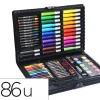 SET DE PINTURA LIDERPAPEL PLASTICO 86 PIEZAS 34X23X3,2 CM