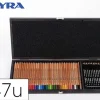 SET DIBUJO LYRA ESTUCHE DE MADERA CON 47 PIEZAS SURTIDAS