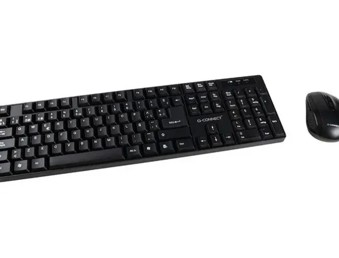 SET TECLADO + RATON INALAMBRICO Q-CONNECT 2.4G NEGRO COMPATIBLE WINDOWS 98 / NT / ME / 2000 / XP / 7 /