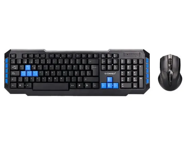 SET TECLADO Y RATON Q-CONNECT INALAMBRICO COMPATIBLE WINDOWS COLOR NEGRO