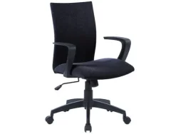 SILLA GIRATORIA Q-CONNECT BASE NYLON REGULABLE EN ALTURA 895+110MM ALTO 580MM ANCHO 550MM PROFUNDIDAD NEGRO