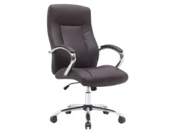 SILLA Q-CONNECT DIRECCION VERO NA SIMIL PIEL BASE METALICA ALT MAX 1210 ANC 650 PROF 730 MM RUEDAS PREMIUM COLOR MARRON