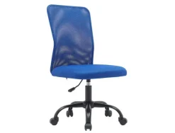 SILLA Q-CONNECT OFICINA PARMA MALLA SIN REPOSABRAZOS ALT MAX 990 ANC 480 PROF 590 COLOR AZUL
