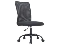 SILLA Q-CONNECT OFICINA PARMA MALLA SIN REPOSABRAZOS ALT MAX 990 ANC 480 PROF 590 COLOR NEGRO