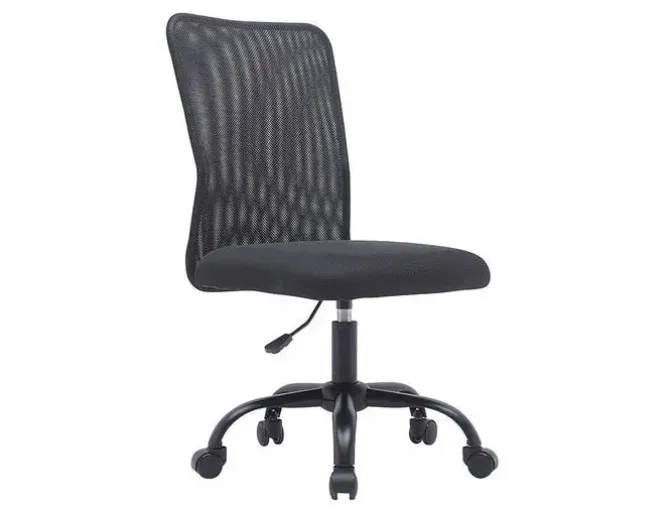 SILLA Q-CONNECT OFICINA PARMA MALLA SIN REPOSABRAZOS ALT MAX 990 ANC 480 PROF 590 COLOR NEGRO