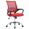SILLA Q-CONNECT OFICINA SIENA MALLA BASE METALICA ALT MAX 1000 ANC 560 PROF 570 RUEDAS PREMIUM COLOR NEGRO ROJO