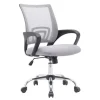 SILLA Q-CONNECT OFICINA SIENA MALLA BASE METALICA ALT MAX 1000 ANC 560 PROF 570 RUEDAS PREMIUM COLOR BLANCO GRIS