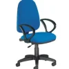SILLA ROCADA CON BRAZOS COLOR AZUL DIAMETRO BASE 610 MM RESPALDO DE 490 MM X 420 MM