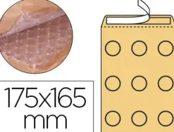 SOBRE BURBUJAS CREMA Q-CONNECT CD 175 X 165 MM CAJA DE 100