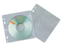 SOBRE PARA 2 CD Q-CONNECT POLIPROPILENO CON SOLAPA MULTITALADRO Y FORRO PROTECTOR-PACK DE 40 UNIDADES