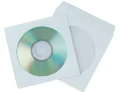 SOBRE PARA CD Q-CONNECT CON VENTANA TRANSPARENTE Y SOLAPA -PACK DE 50 UNIDADES