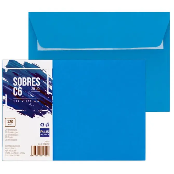 SOBRE PLUS 114X162 AZUL