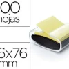 SOPORTE BLOC DE NOTAS ADHESIVAS QUITA Y PON POST-IT SUPER STICKY Z NOTES COLOR NEGRO CON 1 BLOC 76X76 MM