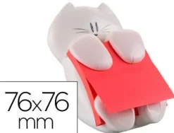 SOPORTE BLOC DE NOTAS ADHESIVAS QUITA Y PON POST-IT Z NOTE GATO 76X76 MM