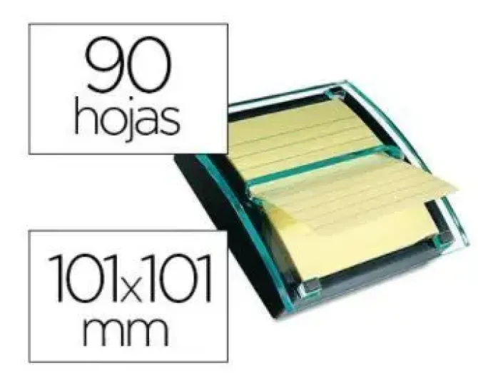 SOPORTE BLOC DE NOTAS ADHESIVAS QUITA Y PON POST-IT Z 101X101MM 90H MAXI