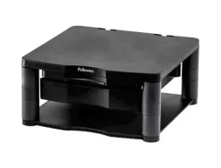 SOPORTE FELLOWES PARA MONITOR PLUS AJUSTABLE EN 5 ALTURAS 64 MM A 165 MM HASTA 36 KG COLOR GRAFITO 165X335X344 MM