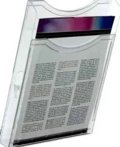 SOPORTE MURAL DE 1 BANDEJA A4 ARCHIPLAY CRISTAL TRANSP.