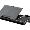 SOPORTE Q-CONNECT ANCHO PARA PORTATIL MOVIL RATON HASTA 17" AJUSTABLE 7 ANGULOS DIFERENTES COLOR NEGRO