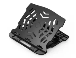SOPORTE Q-CONNECT PARA PORTATIL HASTA 17" AJUSTABLE 7 ANGULOS DIFERENTES COLOR NEGRO 260X280X60 MM