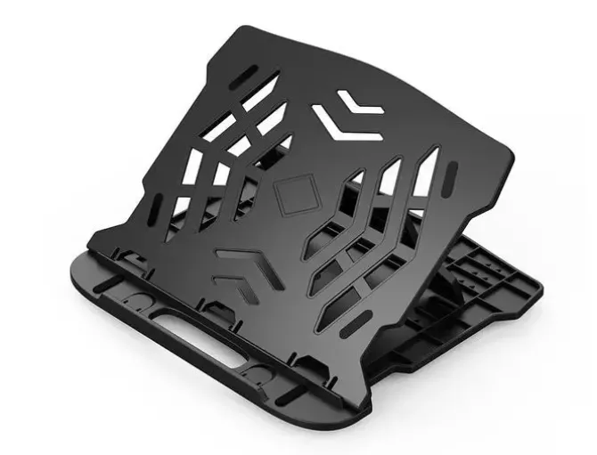 SOPORTE Q-CONNECT PARA PORTATIL HASTA 17" AJUSTABLE 7 ANGULOS DIFERENTES COLOR NEGRO 260X280X60 MM