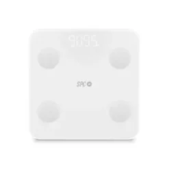 SPC ATENEA FIT 3 BASCULA DE BAÑO INTELIGENTE - REGISTRA E IDENTIFICA HASTA 10 USUARIOS - DISEÑO DE CRISTAL - PANTALLA LED - ACTIVACION TACTIL - CAPACIDAD 180KG