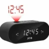 SPC FRODI MAX RADIO DESPERTADOR CON PROYECCION - PANTALLA LED CON BRILLO REGULABLE - BOTON SNOOZE - ALMACENA EMISORAS DE RADIO - COLOR NEGRO