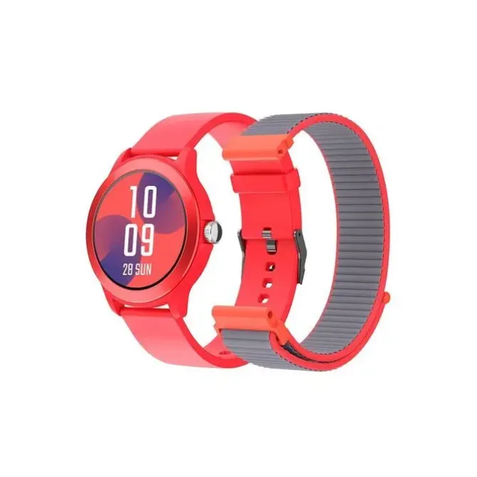 SPC SMARTEE DUO VIVO RELOJ SMARTWATCH PANTALLA REDONDA 1.27 - MAS DE 100 MODOS DEPORTIVOS - MONITOREO DE SALUD - RESISTENCIA IP68 - COLOR ROJO
