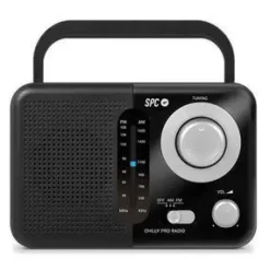 SPC VALDI RADIO PORTATIL ANALOGICA FM/AM 0.8W - ASA DE TRANSPORTE - ENTRADA JACK 3.5MM - ANTENA TELESCOPICA - ALIMENTACION AC Y PILAS - COLOR NEGRO