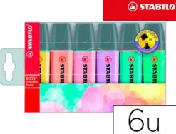 STABILO FLUORESCENTE STABILO BOSS PASTEL/B.6U 70/6-2 MAK118702