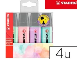 STABILO FLUORESCENTE STABILO BOSS PASTEL/B.4U 70/4-2 MAK118703