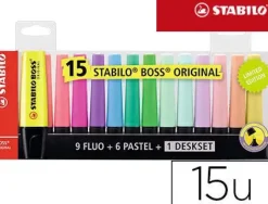 STABILO ROTULADOR FLU.STAB.15U 7015-01 7015-01-5 MAK125367