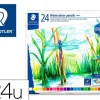 STAEDTLER 146 10C PACK DE 24 LAPICES DE COLORES ACUARELABLES - RESISTENTES A LA ROTURA - COLORES SURTIDOS
