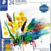 STAEDTLER 8500 PACK DE 24 TUBOS DE PINTURA ACRILICA - FACIL DE MEZCLAR - PARA AMPLIA VARIEDAD DE SUPERFICIES - COLORES SURTIDOS