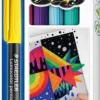STAEDTLER LUMOCOLOR 318 C6 PACK DE 6 ROTULADORES PERMANENTES - TRAZO DE 0.6MM APROX - SECADO RAPIDO - COLORES SURTIDOS