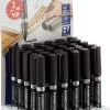 STAEDTLER LUMOCOLOR 348 EXPOSITOR DE 30 ROTULADORES PERMANENTES DE DOBLE PUNTA - SECADO RAPIDO - COLOR NEGRO
