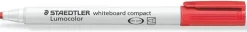 STAEDTLER LUMOCOLOR 341 MARCADOR PARA PIZARRA BLANCA - PUNTA BISELADA 1 - 2MM APROX - SECADO RAPIDO - COLOR ROJO