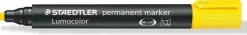 STAEDTLER LUMOCOLOR 350 ROTULADOR PERMANENTE - SECADO RAPIDO - PUNTA 2 - 5 MM APROX - COLOR AMARILLO