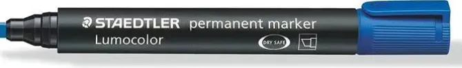 STAEDTLER LUMOCOLOR 350 ROTULADOR PERMANENTE - SECADO RAPIDO - PUNTA 2 - 5 MM APROX - COLOR AZUL