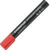 STAEDTLER LUMOCOLOR 352 ROTULADOR PERMANENTE - PUNTA REDONDA - TRAZO 2MM APROX - CAPUCHON CON CLIP - SECADO RAPIDO - COLOR ROJO