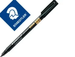STAEDTLER LUMOCOLOR PERMANENT 319 ROTULADOR PERMANENTE DE PUNTA FINA - TRAZO 0.6MM - PARA APLICACIONES ESPECIALES - SECADO RAPIDO - COLOR NEGRO