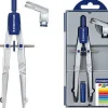 STAEDTLER NORIS 550 01 COMPAS DE PRECISION - AGUJA Y MINA INTERCAMBIABLES - MECANISMO DE AJUSTE RAPIDO
