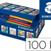 STAEDTLER NORIS 326 PACK DE 100 ROTULADORES DE PUNTA FINA - TRAZO 1MM APROX - TINTA BASE DE AGUA - COLORES SURTIDOS