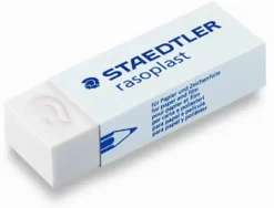 STAEDTLER RASOPLAST 526 B20 GOMA DE BORRAR - BORRADO DE ALTA CALIDAD - MINIMOS RESIDUOS - COLOR BLANCO