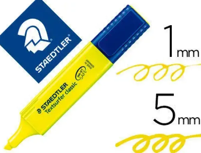 STAEDTLER ROTULADOR FLU.STAED.364 AMARILLO C.10 364-1 MAK125012